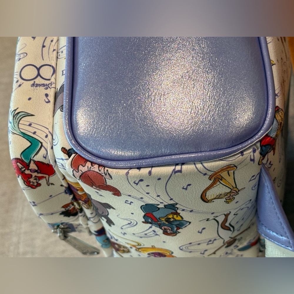Loungefly Disney 100 Years of Wonder & Music Backpack NWOT - Picture 9 of 17